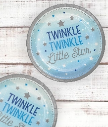 Twinkle Little Star Blue Christening Party Supplies | Balloons | Decorations | Pack